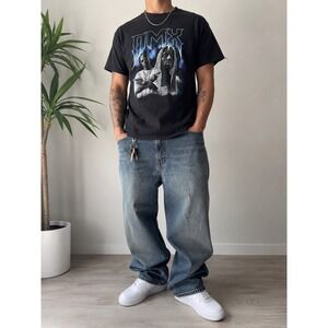 DMX Graphic T Shirt Mens Medium Black Y2K Hip Hop Rap Streetwear Cotton Tee